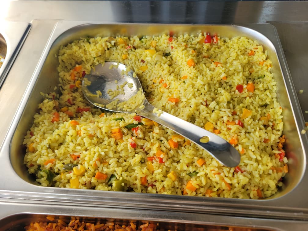 A featured Nigerian meal at Afrinaija Pot