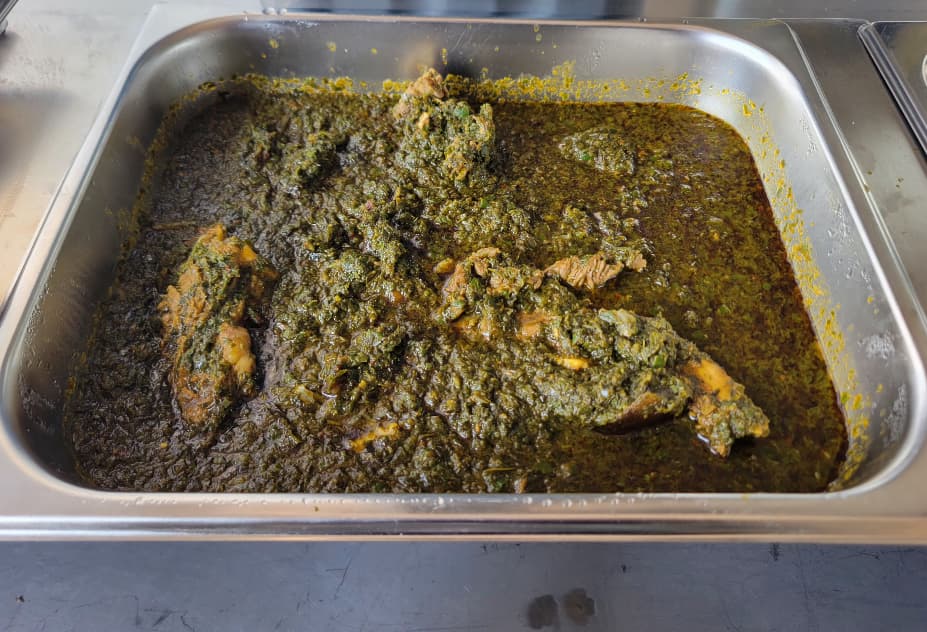 A traditionally prepared Nigerian dish at Afrinaija Pot
