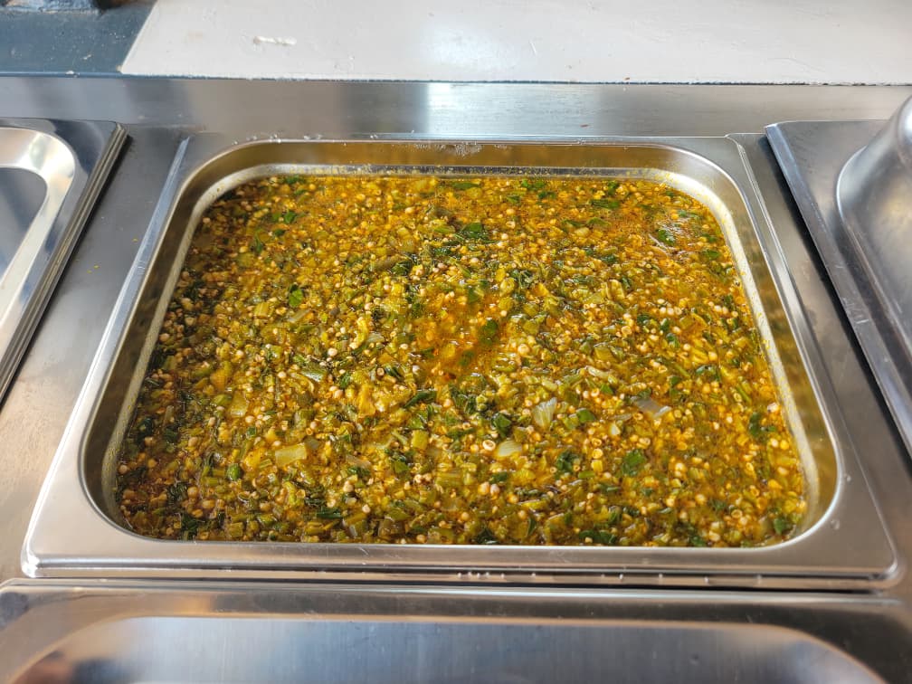 A Nigerian dish served at Afrinaija Pot