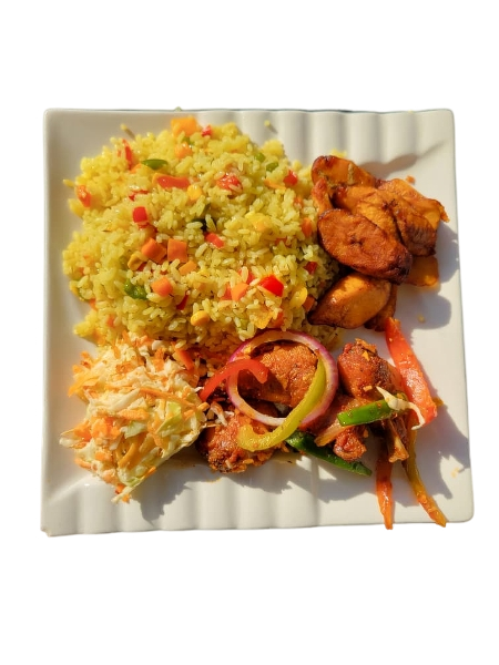 Nigerian pasta with vegetables