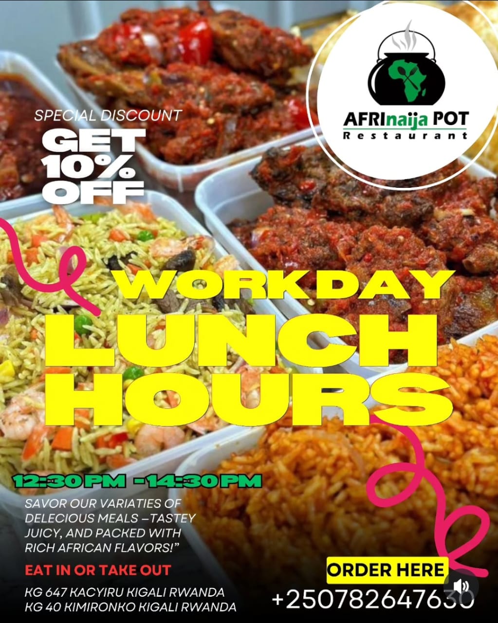 Afrinaija Pot food and restaurant post on Instagram
