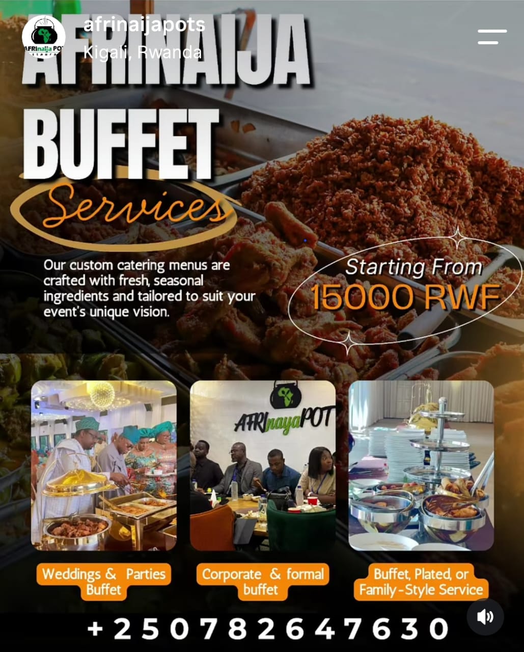 Afrinaija Pot food and restaurant reel on Instagram